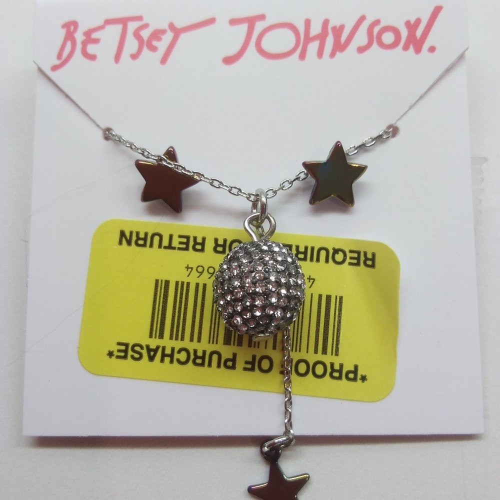 Betsey Johnson New Earth and Stars Neck. & ER